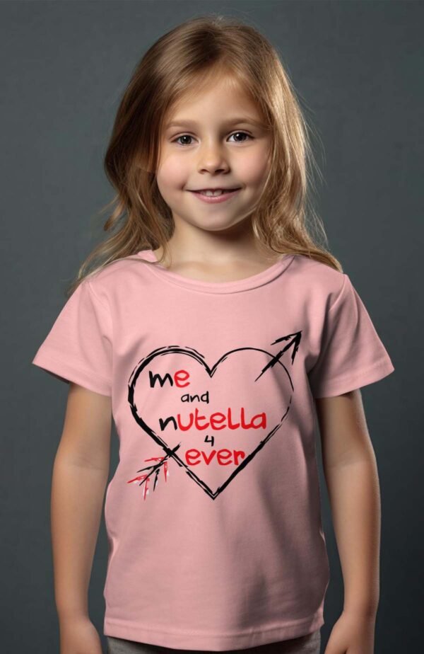 T-shirt Col Rond Fille - Me and nutella
