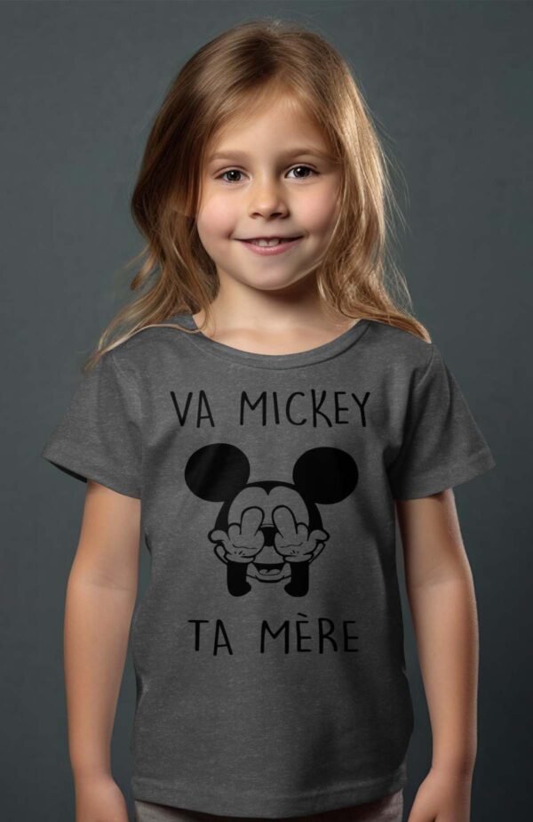 T-shirt Col Rond Fille - Mickey ta mère