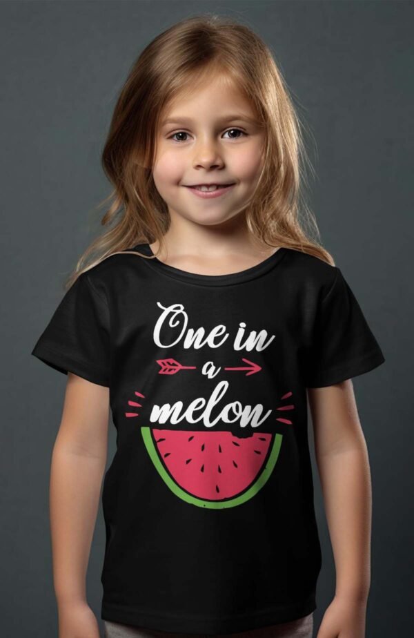 T-shirt Col Rond Fille - One a melon