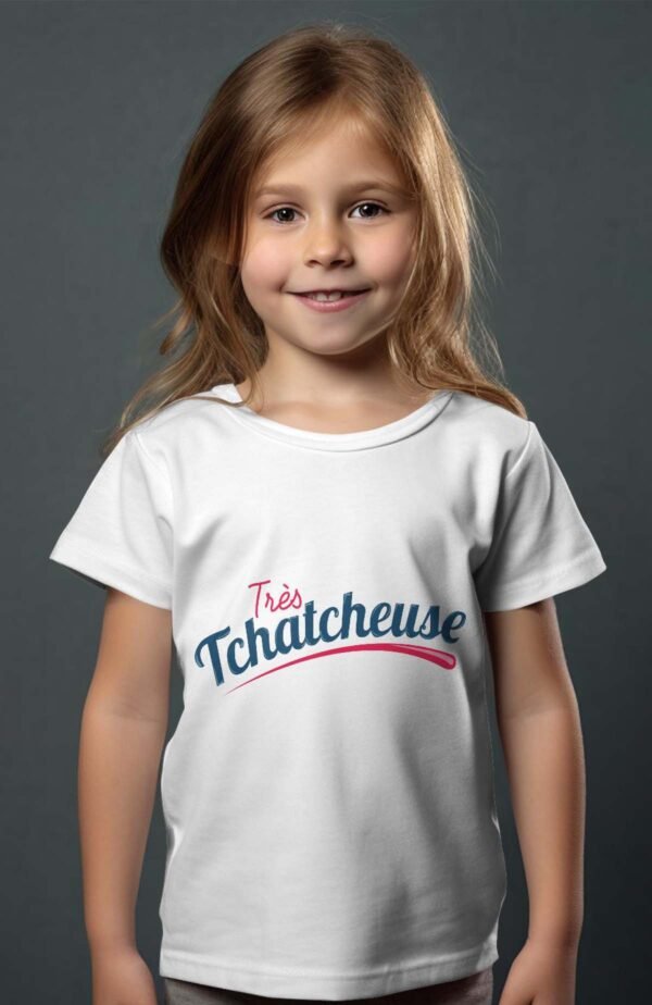 T-shirt Col Rond Fille - Tchatcheuse