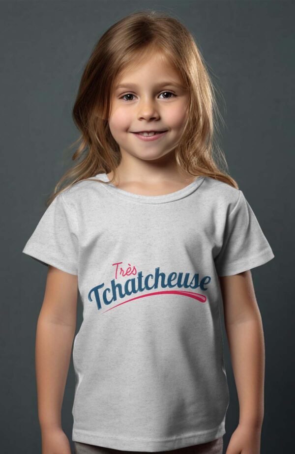 T-shirt Col Rond Fille - Tchatcheuse