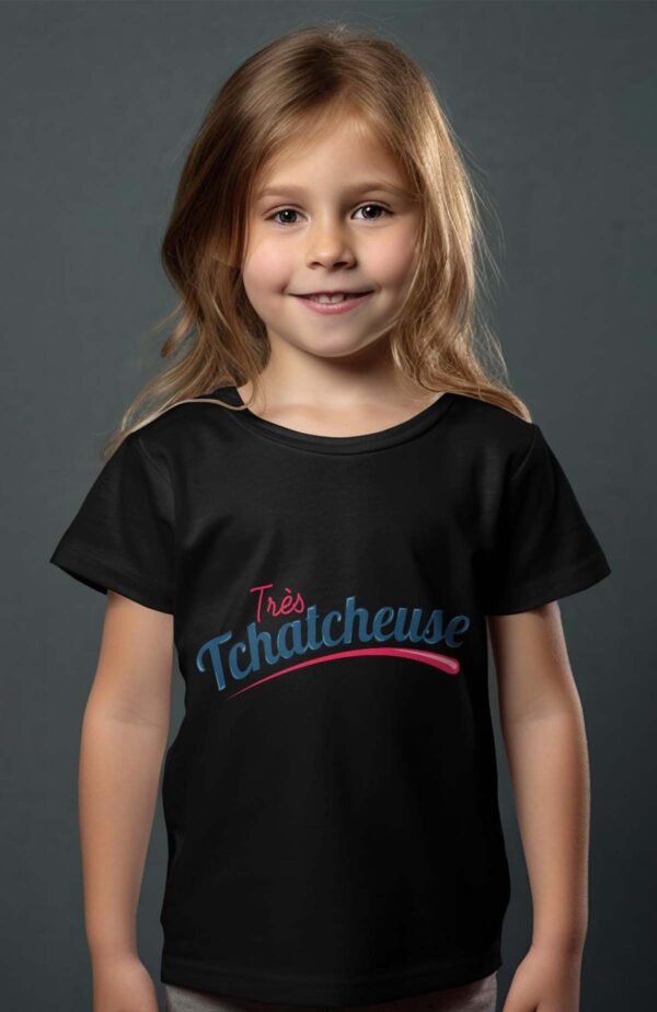 T-shirt Col Rond Fille - Tchatcheuse