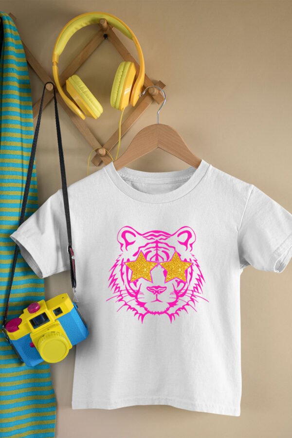 T-shirt Fille - tiger GOLD