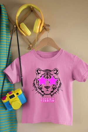 T-shirt Fille – tiger star – ROSE