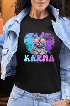Karma Cat - Tshirt Femme