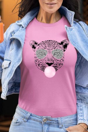 Tshirt Col rond femme – Leo gum – Rose