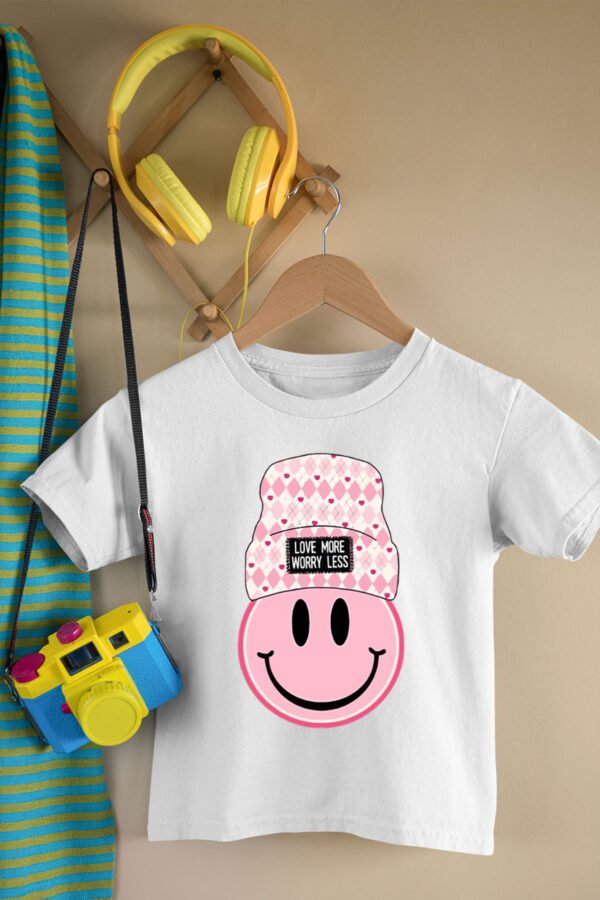 T-shirt Col Rond Fille - Beanie pink