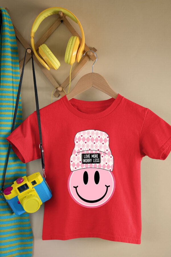 T-shirt Col Rond Fille - Beanie pink