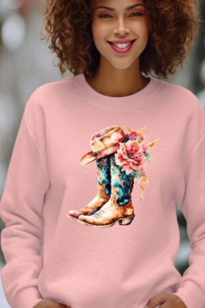 Sweat Col Rond Femme en Gros | Western boots