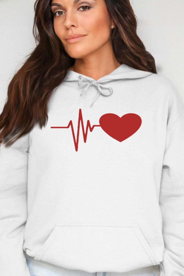 battement coeur  - Sweat Capuche Femme