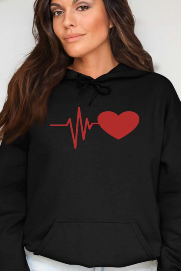 battement coeur  - Sweat Capuche Femme