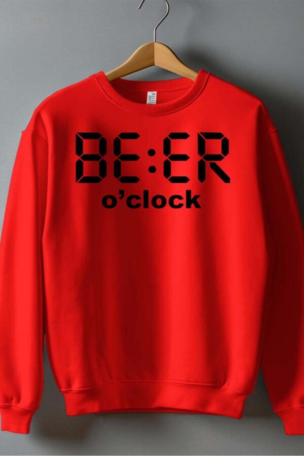 Beer a clock - Sweat Col Rond Homme