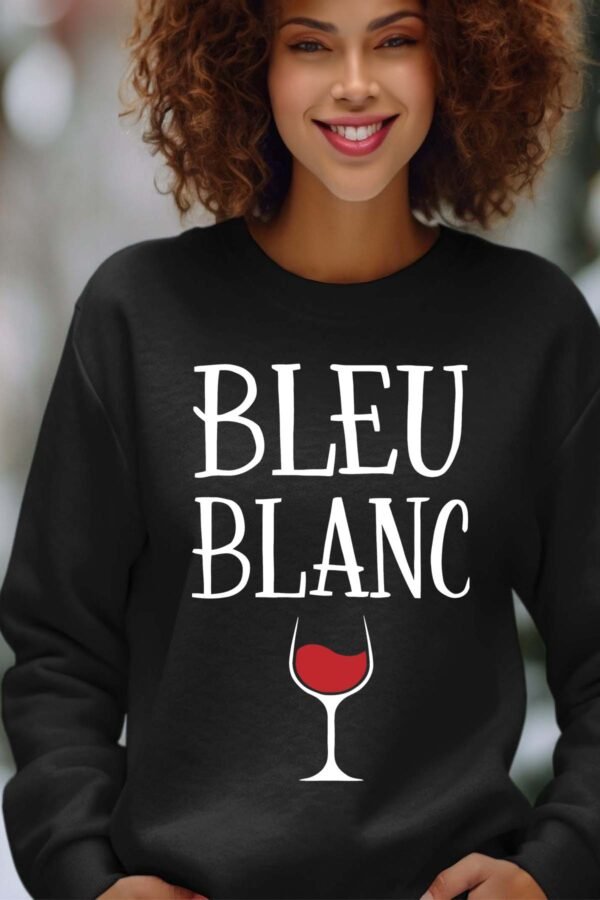 Sweat Col Rond Femme en Gros | Bleu blanc verre
