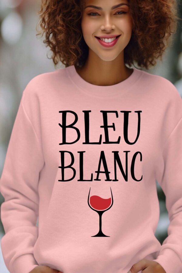 Sweat Col Rond Femme en Gros | Bleu blanc verre