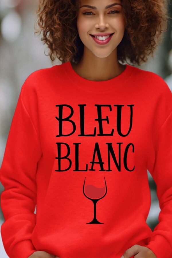 Sweat Col Rond Femme en Gros | Bleu blanc verre