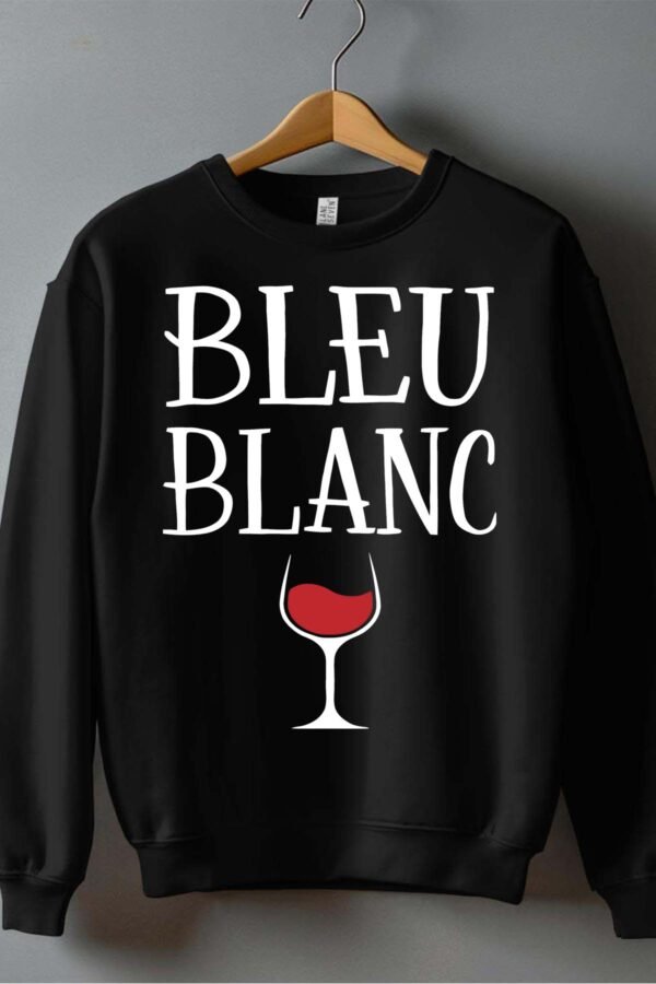 Bleu blanc verre - Sweat Col Rond Homme