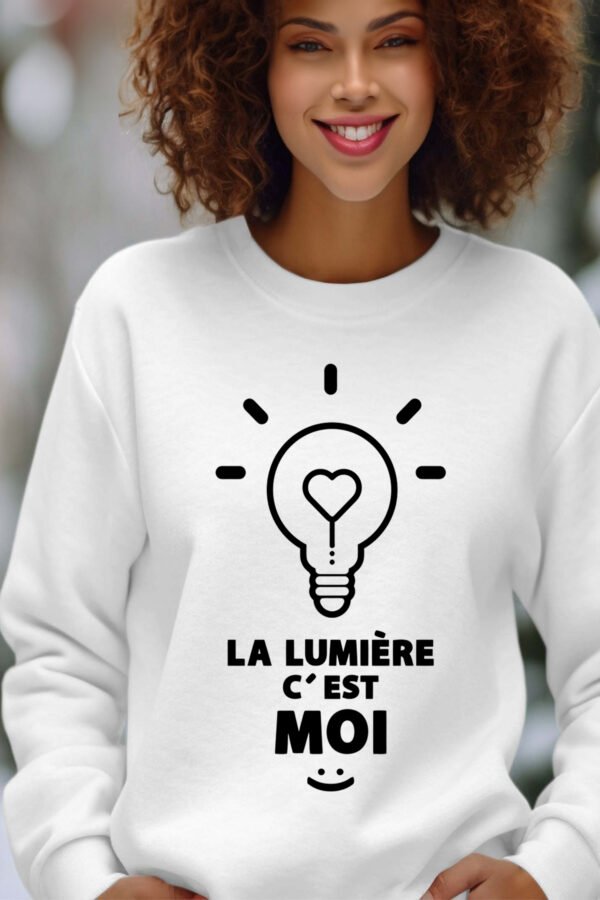 Sweat Col Rond Femme en Gros | C'est moi la lumière