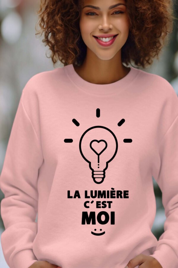 Sweat Col Rond Femme en Gros | C'est moi la lumière