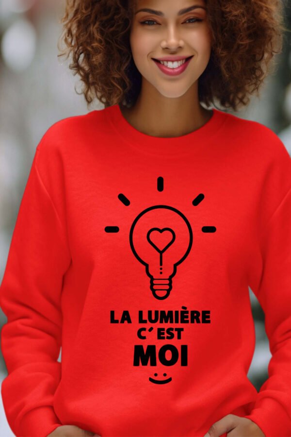 Sweat Col Rond Femme en Gros | C'est moi la lumière