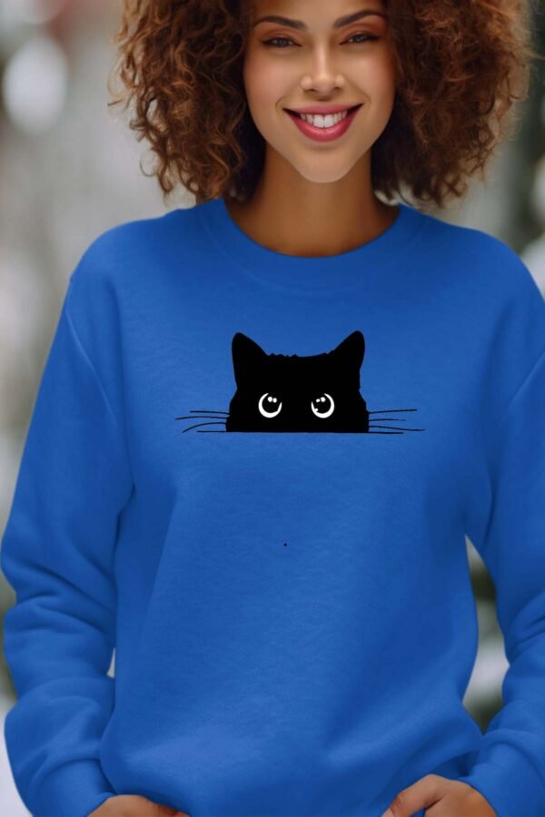 Sweat Col Rond Femme en Gros | chat caché