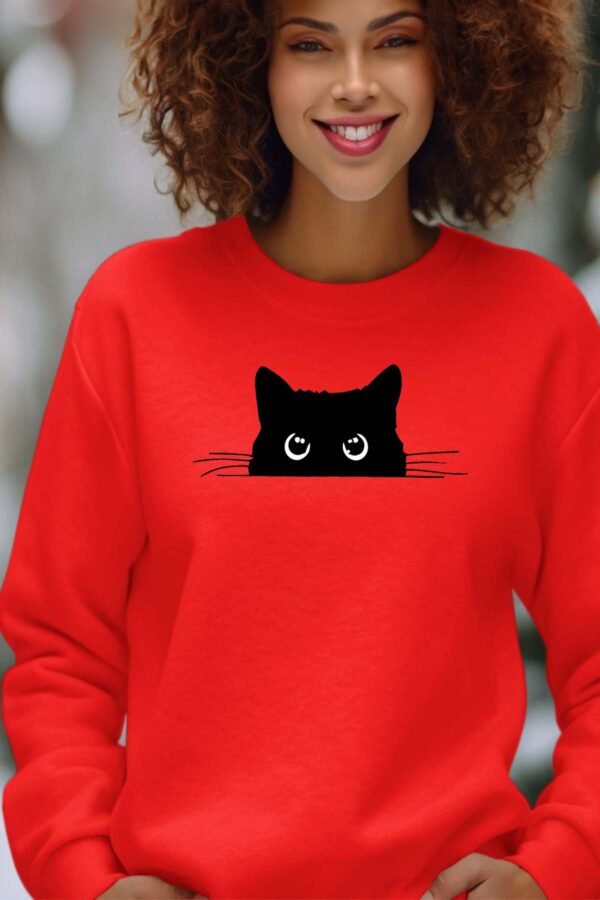 Sweat Col Rond Femme en Gros | chat caché