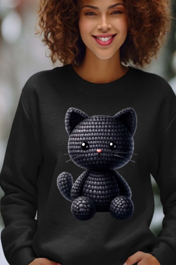 Sweat Col Rond Femme en Gros | Crochet Black cat