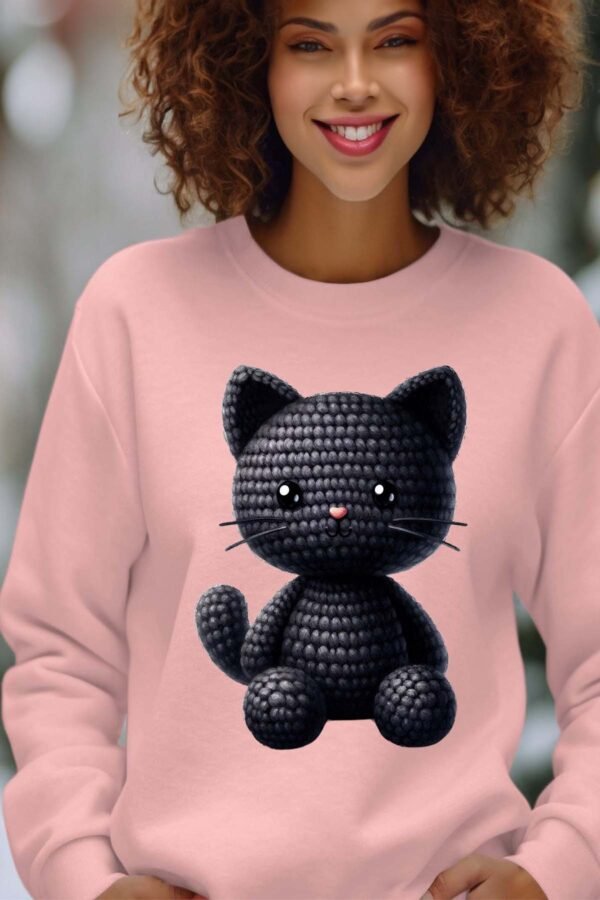 Sweat Col Rond Femme en Gros | Crochet Black cat