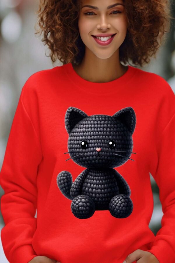 Sweat Col Rond Femme en Gros | Crochet Black cat