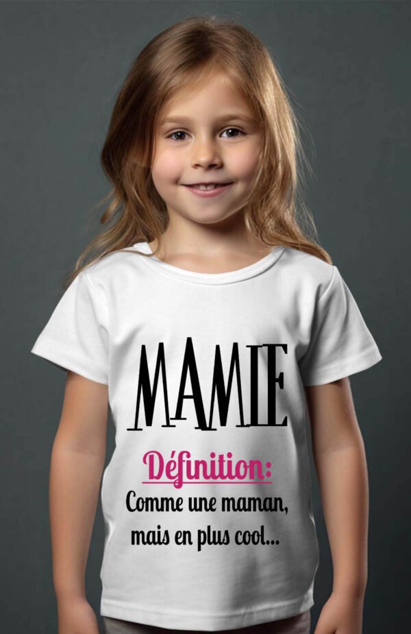T-shirt Col Rond Fille - def mamie
