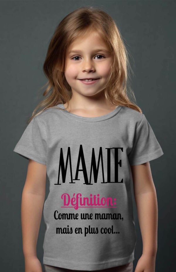 T-shirt Col Rond Fille - def mamie