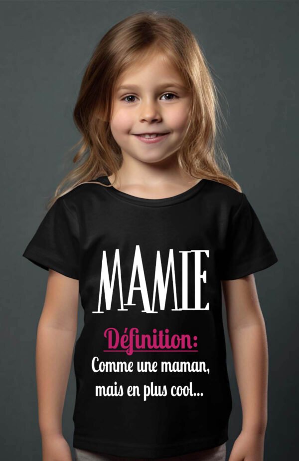 T-shirt Col Rond Fille - def mamie