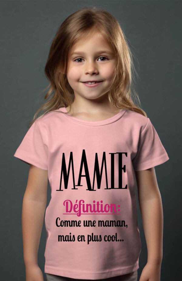 T-shirt Col Rond Fille - def mamie