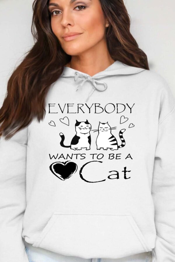 everybody cats - Sweat Capuche Femme