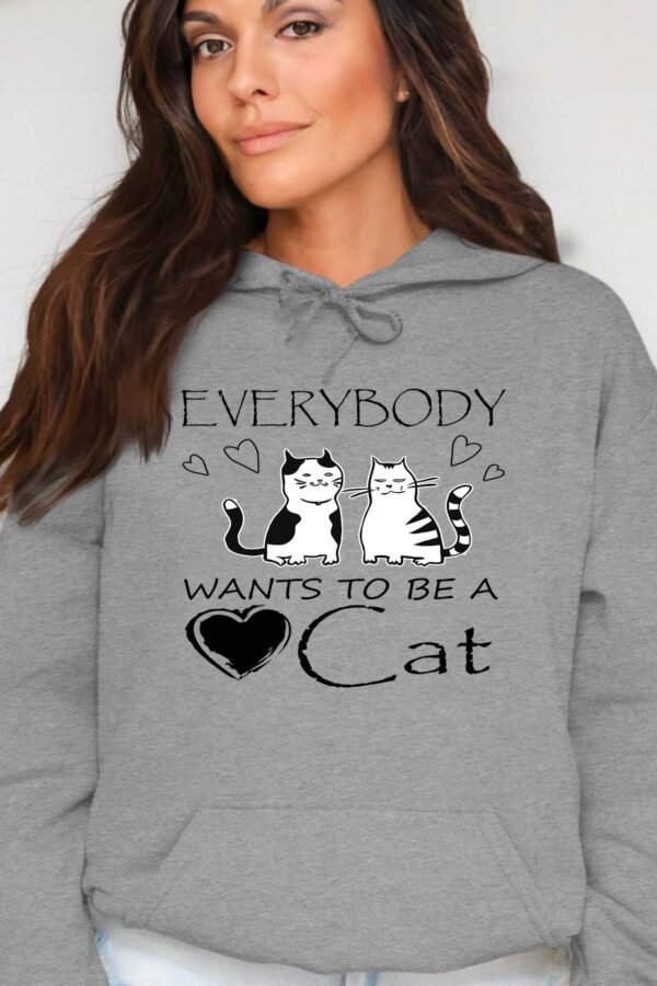 everybody cats - Sweat Capuche Femme
