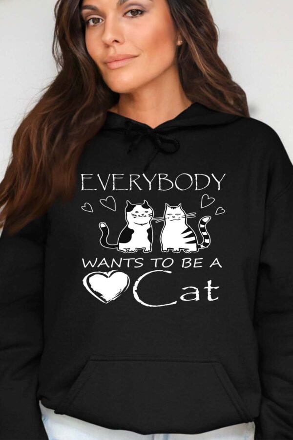 everybody cats - Sweat Capuche Femme