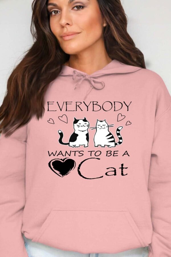 everybody cats - Sweat Capuche Femme