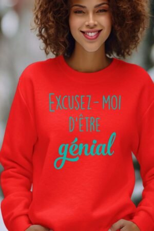 Sweat Col Rond Femme en Gros | Excusez génial