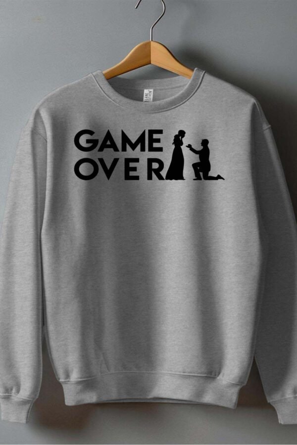 Game over - Sweat Col Rond Homme