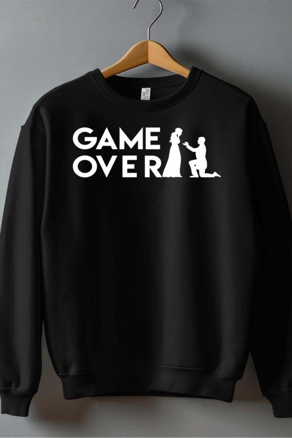 Game over - Sweat Col Rond Homme