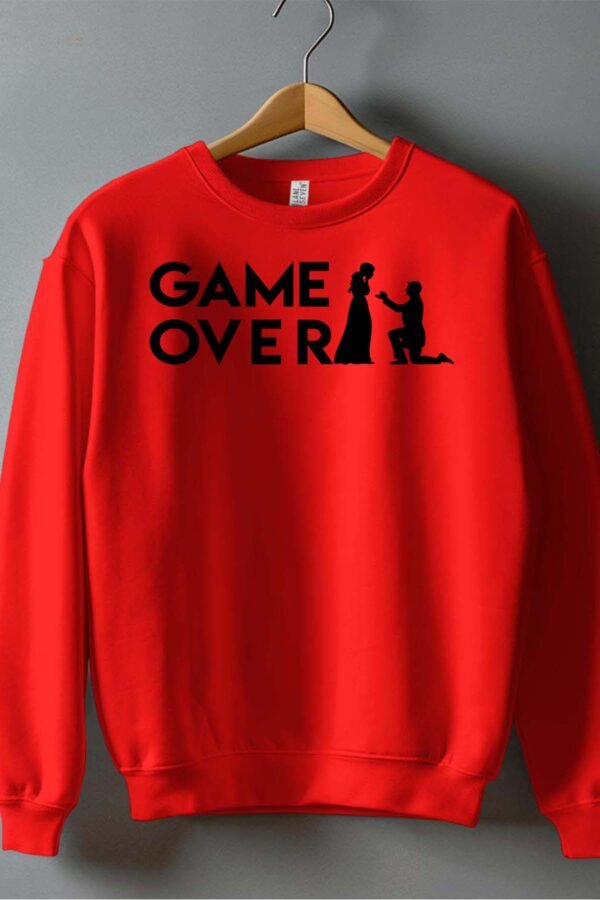 Game over - Sweat Col Rond Homme
