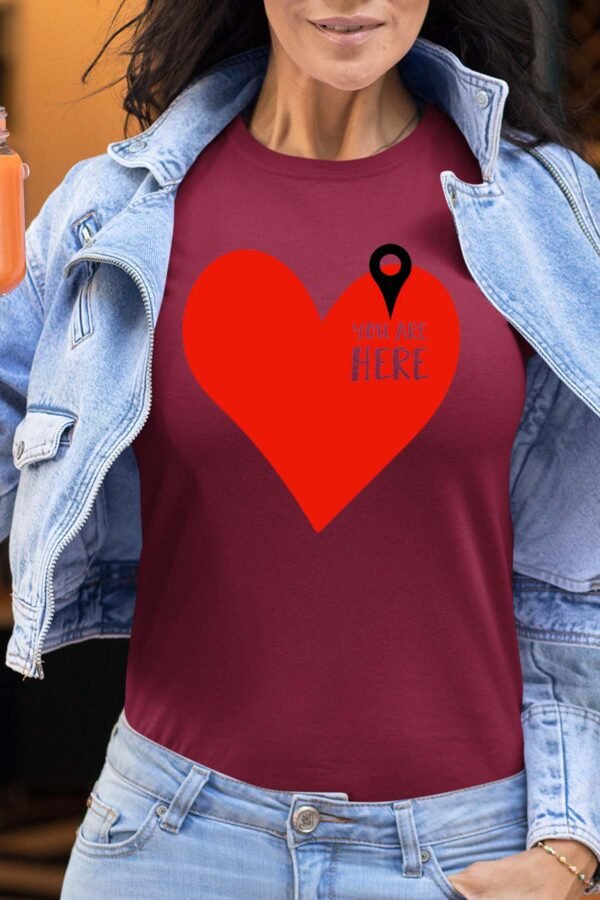 Here ds coeur - Tshirt Femme