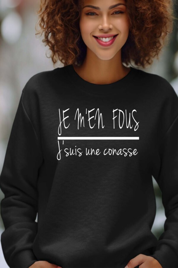 Sweat Col Rond Femme en Gros | M'en fou conasse