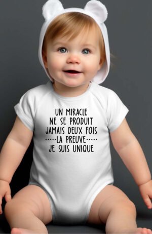Un miracle ne se produit jamais deux fois - Body Bébé Fille