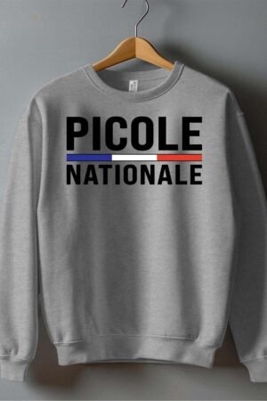 nationale picole – Sweat Col Rond Homme – Gris