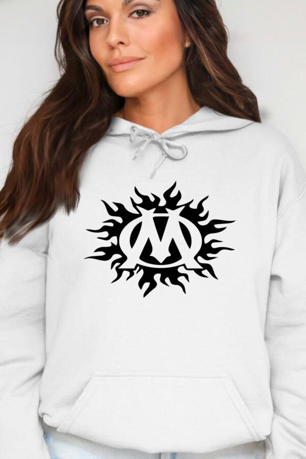 OM Feu - Sweat Capuche Femme