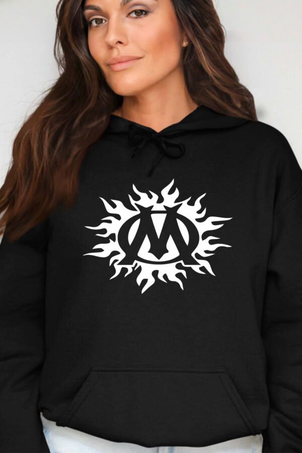 OM Feu - Sweat Capuche Femme