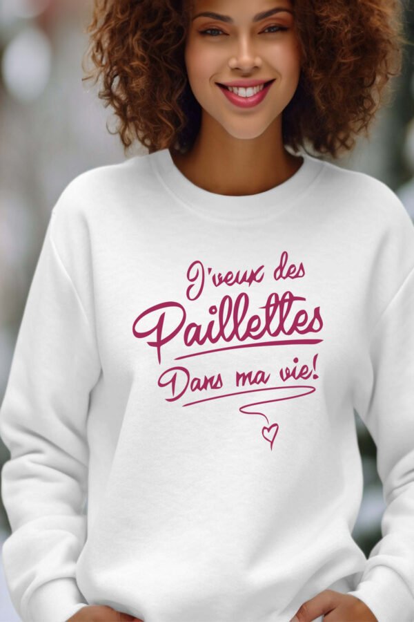 Sweat Col Rond Femme en Gros | Paillettes vie