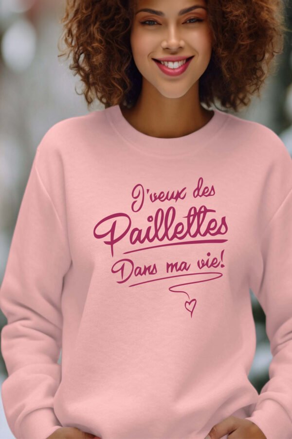 Sweat Col Rond Femme en Gros | Paillettes vie