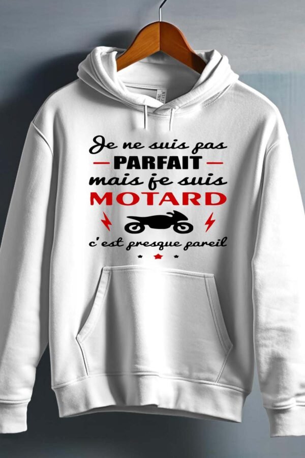 Pas parfait je suis motard - Sweat capuche Homme