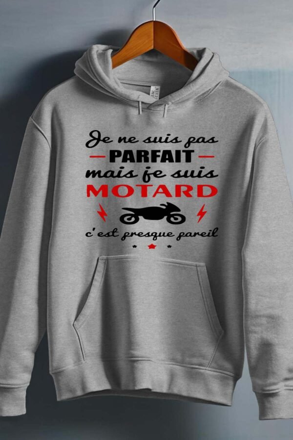 Pas parfait je suis motard - Sweat capuche Homme